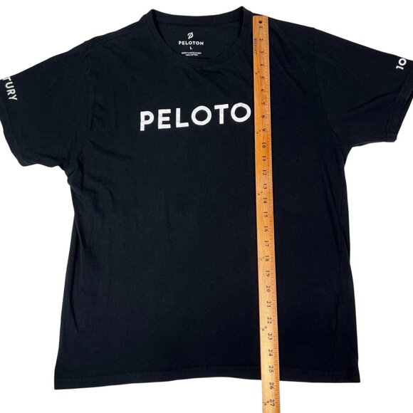 Peloton Rides Century Black Short Sleeve Crew Neck Athletic T-Shirt Size L - Picture 8 of 8